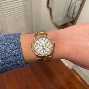Rose gold Michael Kors watch